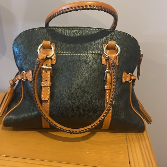 Dooney & Bourke Pebble Grain Satchel (Midnight Blue) - Picture 2 of 8